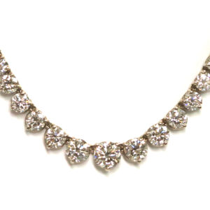 Graduated Diamond Tennis Necklace - 16.65ct. Total Weight