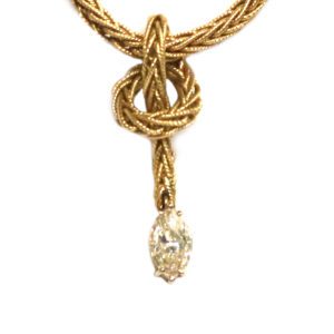 Marquise Cut Diamond Rope Necklace - 3.04 ct.