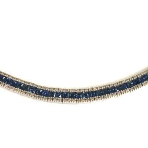 White Gold Sapphire and Diamond Collar Necklace - 10.00 ct. TW