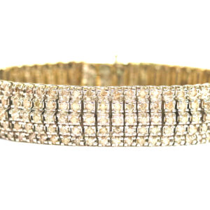 Wide Diamond Tennis Bracelet - 10.00ct. TW